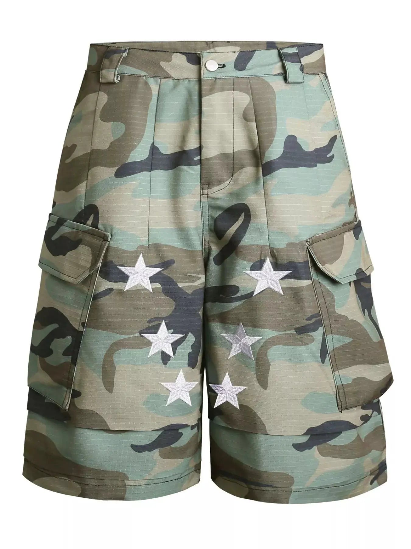 Men's Star Camouflage Cargo Capris by Trendsi