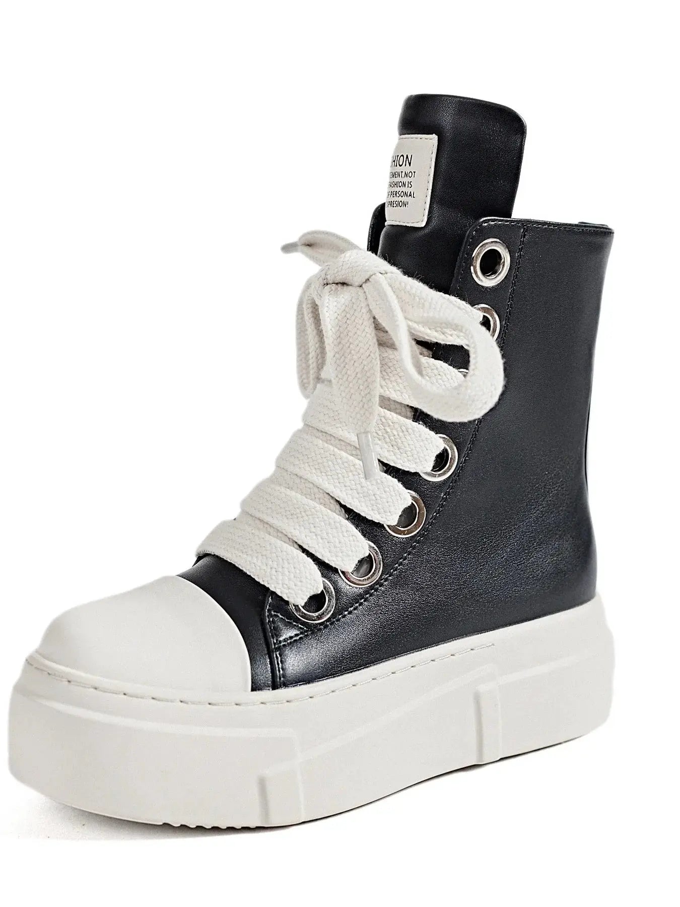 Platform Lace Up Contrast Sneakers by Partner Label