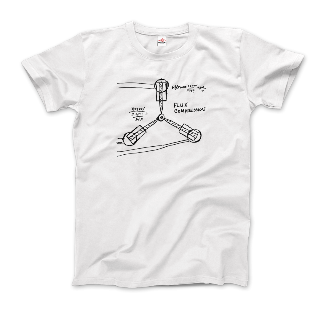 Flux Capacitor Sketch from Back to the Future t-shirt by Art-O-Rama Shop