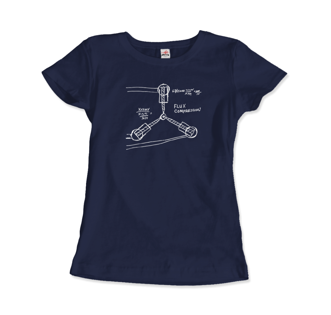 Flux Capacitor Sketch from Back to the Future t-shirt by Art-O-Rama Shop