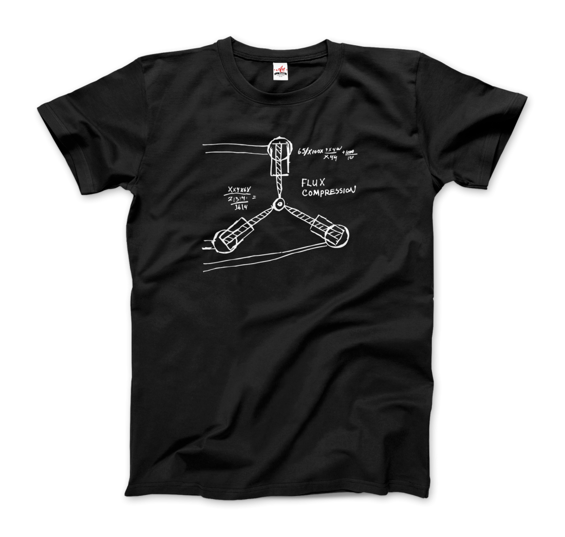 Flux Capacitor Sketch from Back to the Future t-shirt by Art-O-Rama Shop