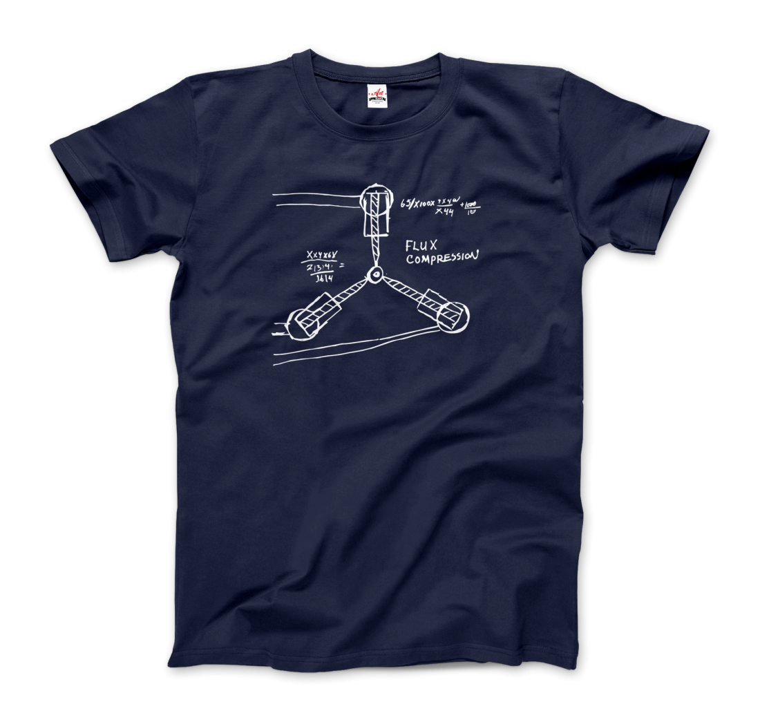 Flux Capacitor Sketch from Back to the Future t-shirt by Art-O-Rama Shop