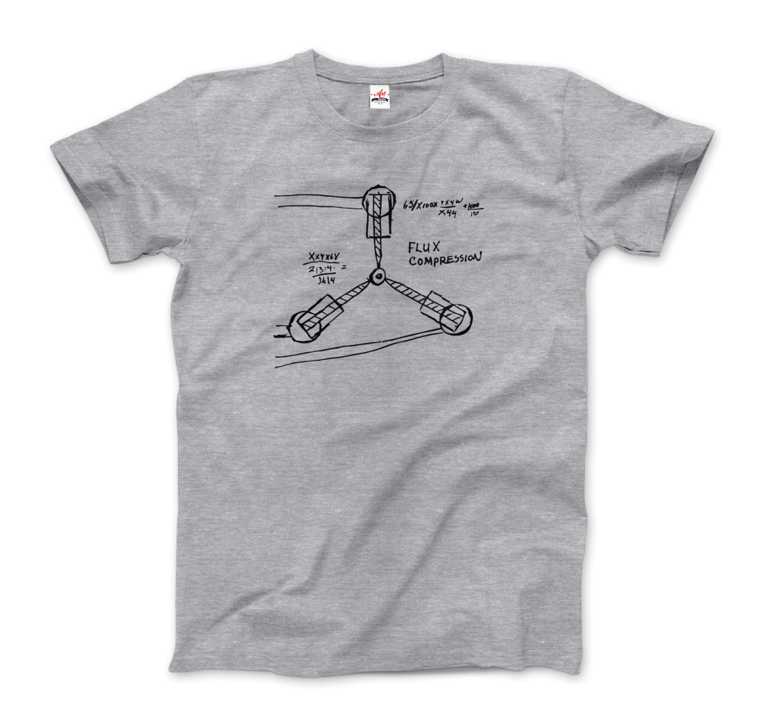 Flux Capacitor Sketch from Back to the Future t-shirt by Art-O-Rama Shop