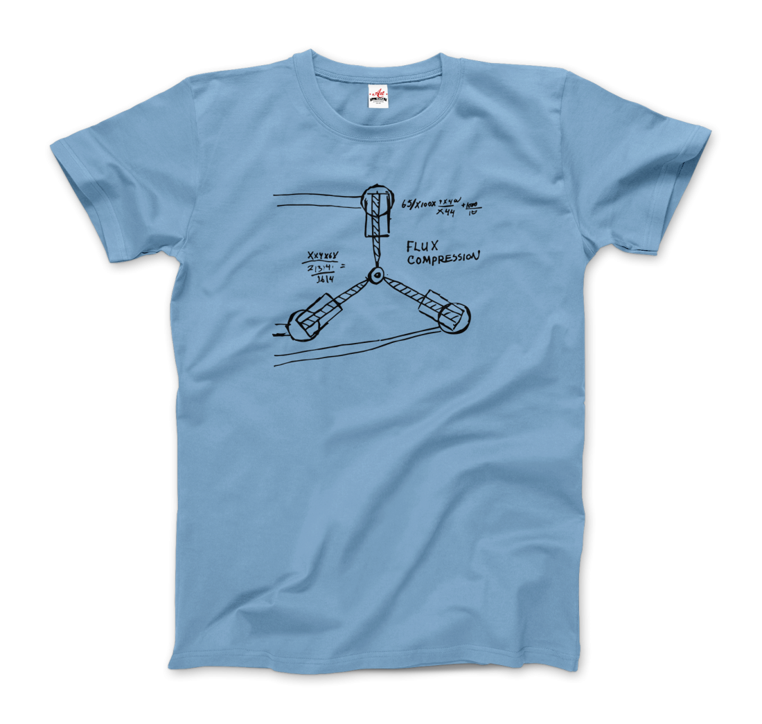 Flux Capacitor Sketch from Back to the Future t-shirt by Art-O-Rama Shop