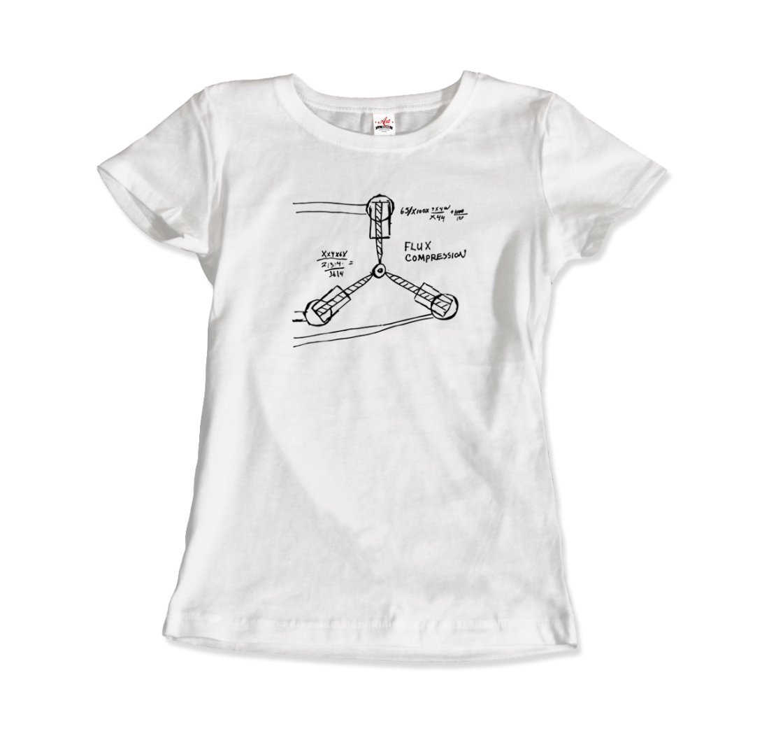 Flux Capacitor Sketch from Back to the Future t-shirt by Art-O-Rama Shop