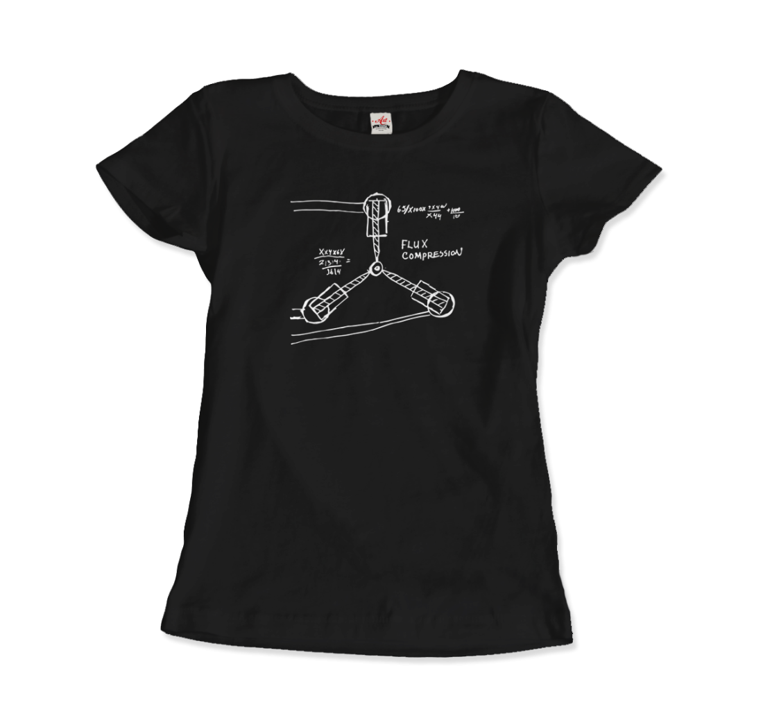 Flux Capacitor Sketch from Back to the Future t-shirt by Art-O-Rama Shop