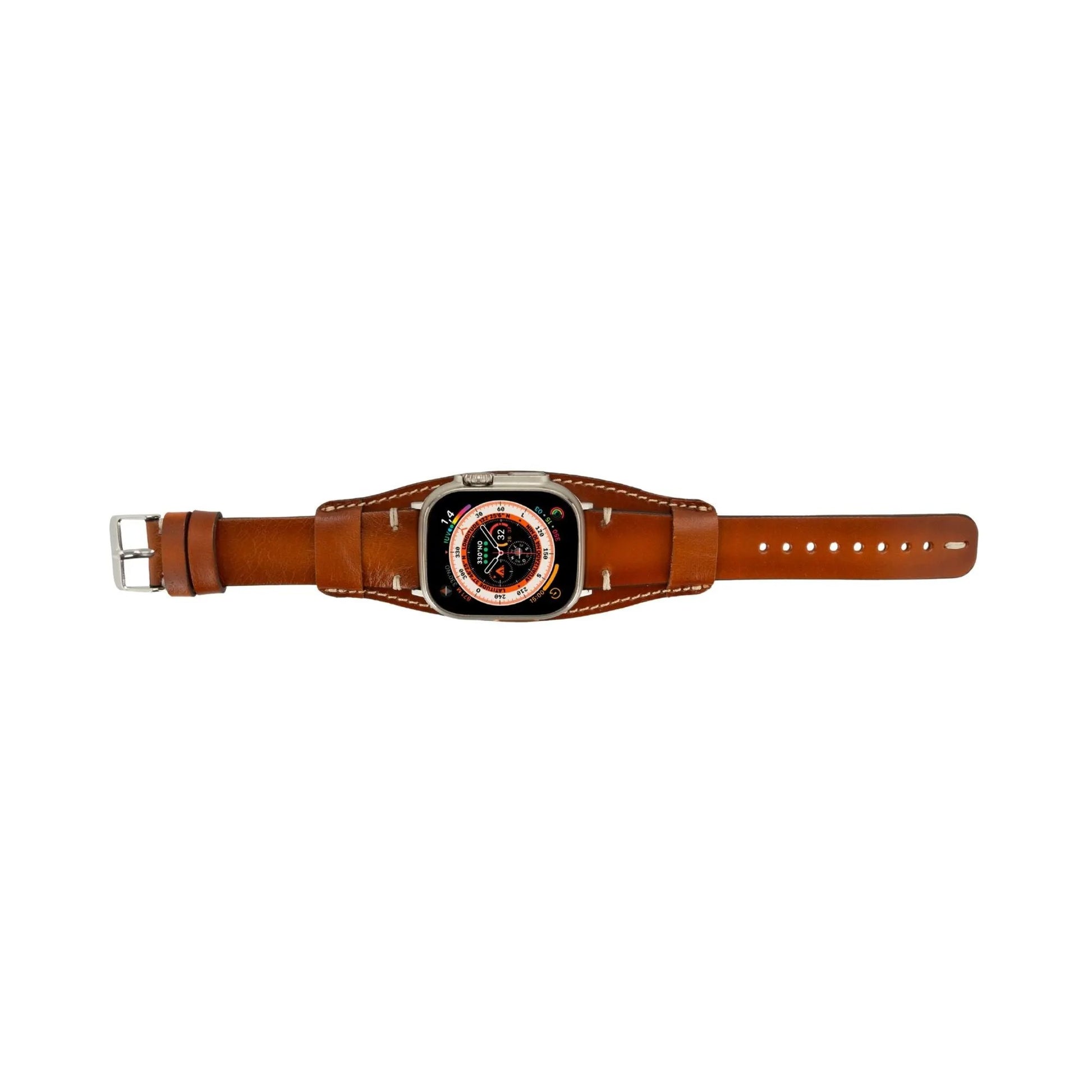 Fort Cuff Leather Bands for Apple Watch 9, Ultra 2 & SE by TORONATA