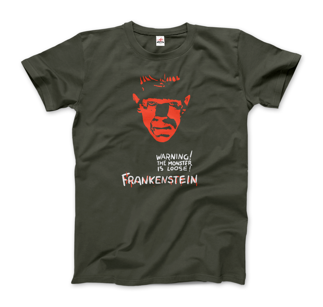 Frankenstein 30s Sci-Fi Horror movie t-shirt by Art-O-Rama Shop