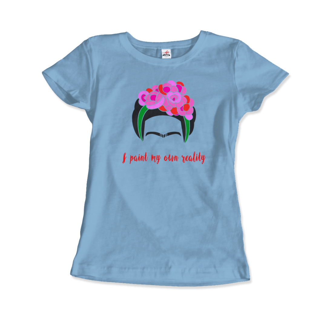 Frida Kahlo I Paint My Own Reality Quote t-shirt by Art-O-Rama Shop