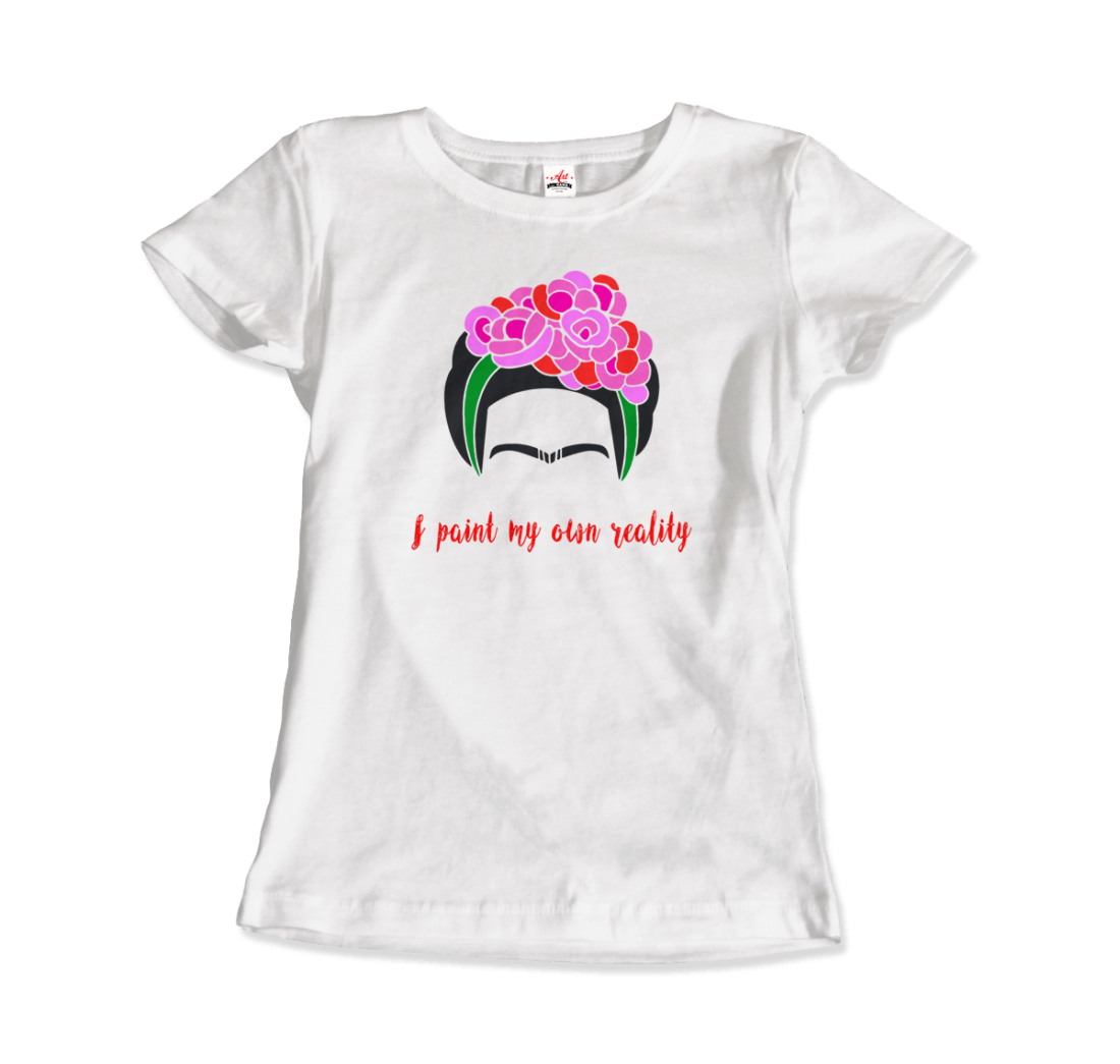 Frida Kahlo I Paint My Own Reality Quote t-shirt by Art-O-Rama Shop