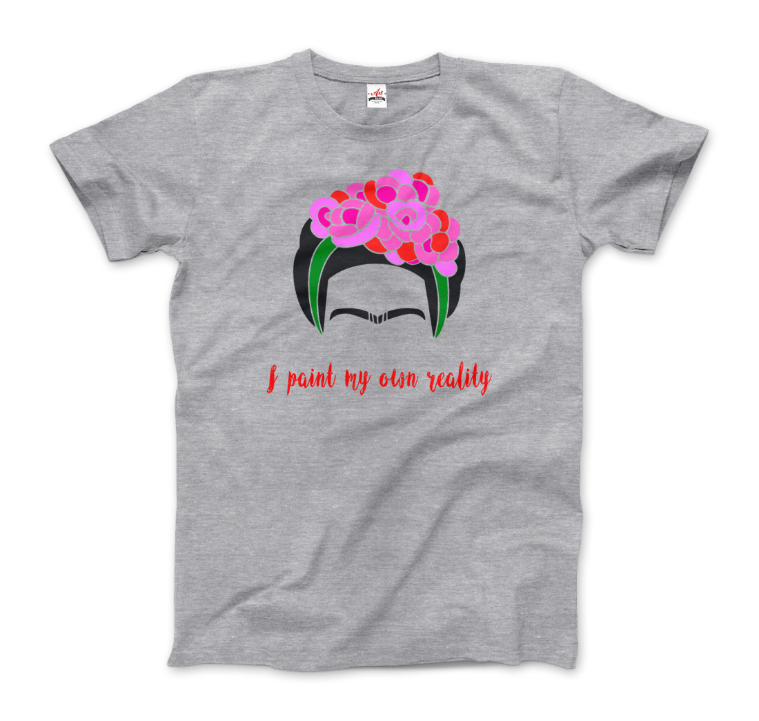 Frida Kahlo I Paint My Own Reality Quote t-shirt by Art-O-Rama Shop