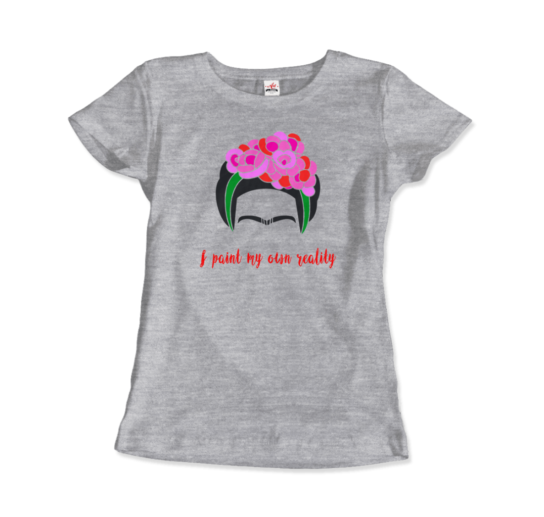Frida Kahlo I Paint My Own Reality Quote t-shirt by Art-O-Rama Shop