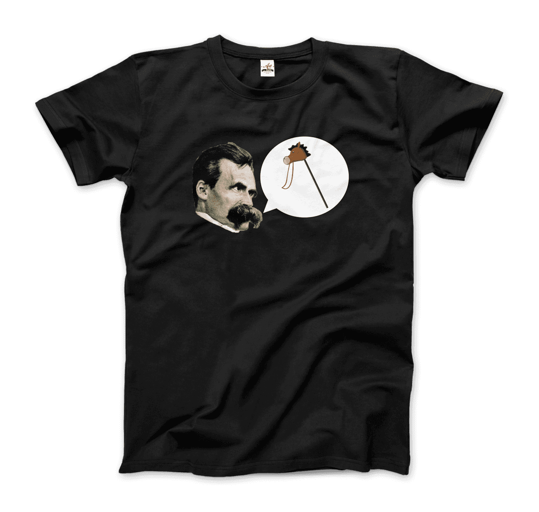 Friedrich Nietzche Turin Horse Comic Style t-shirt by Art-O-Rama Shop