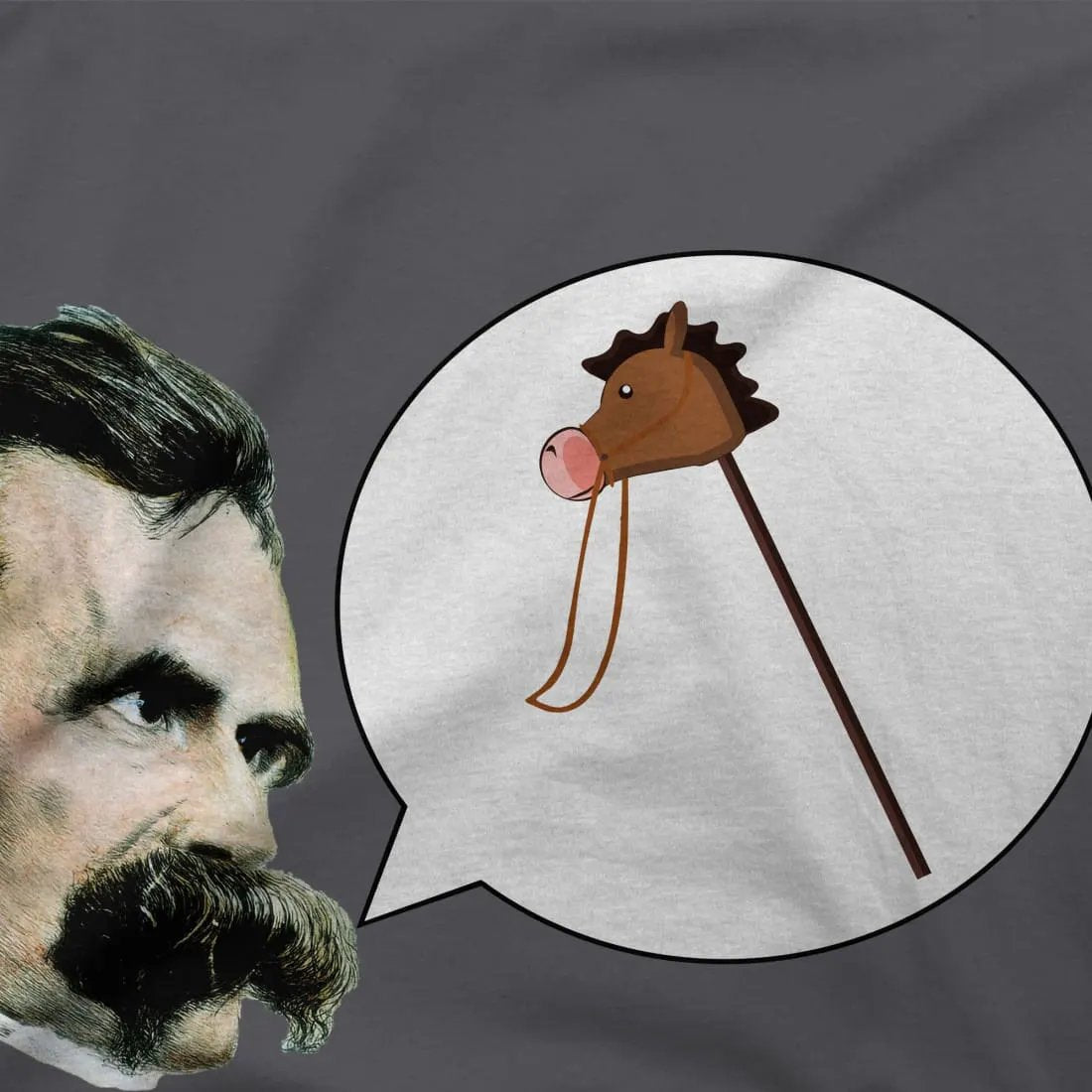 Friedrich Nietzche Turin Horse Comic Style t-shirt by Art-O-Rama Shop