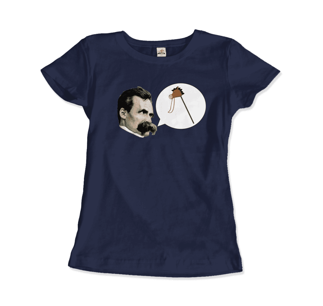 Friedrich Nietzche Turin Horse Comic Style t-shirt by Art-O-Rama Shop