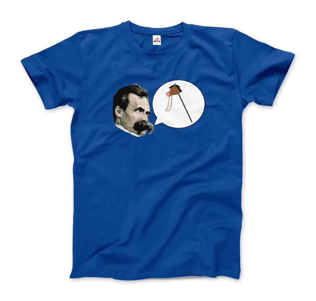 Friedrich Nietzche Turin Horse Comic Style t-shirt by Art-O-Rama Shop