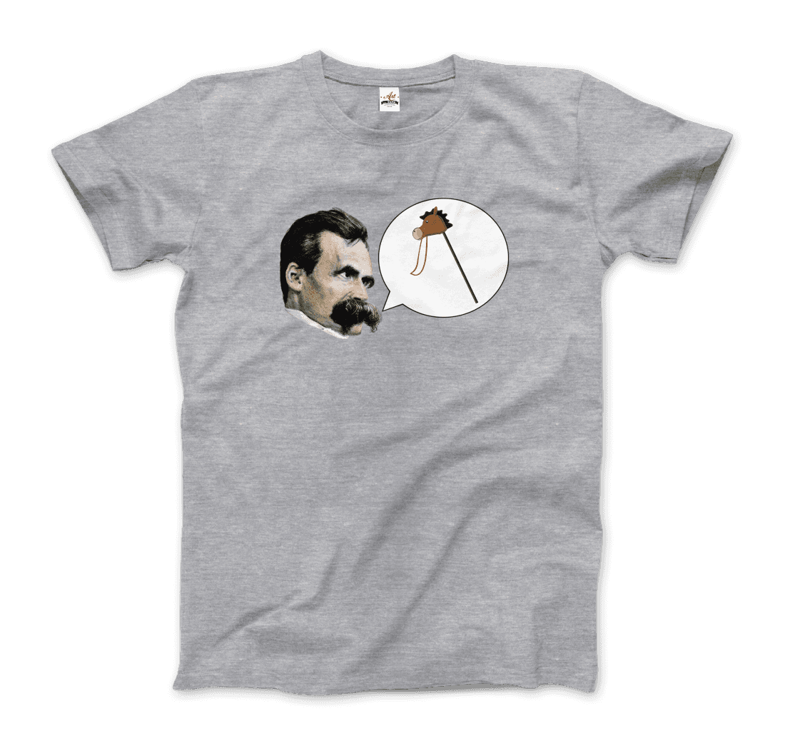 Friedrich Nietzche Turin Horse Comic Style t-shirt by Art-O-Rama Shop