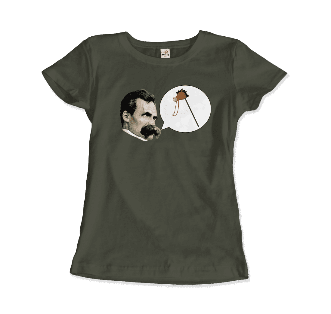 Friedrich Nietzche Turin Horse Comic Style t-shirt by Art-O-Rama Shop