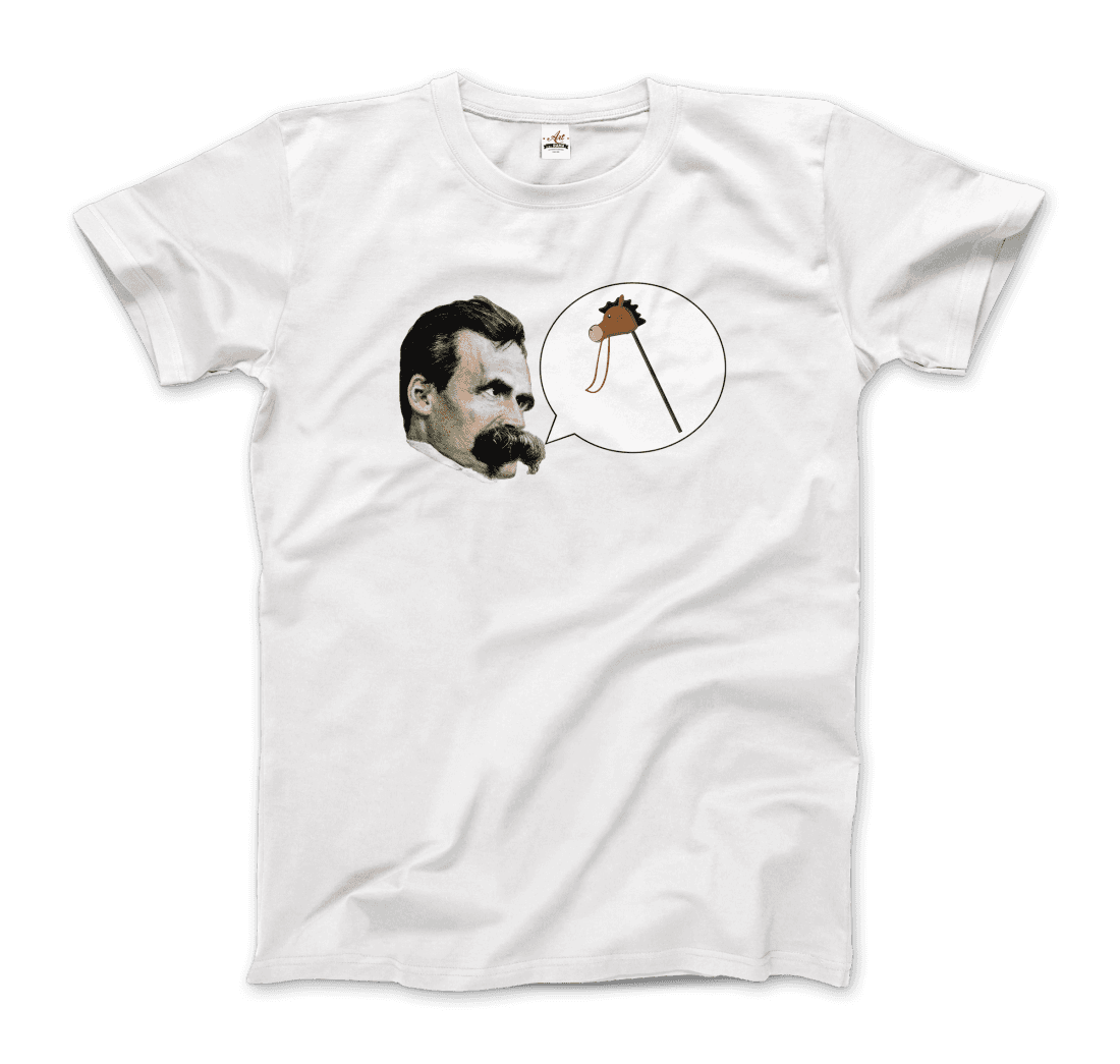Friedrich Nietzche Turin Horse Comic Style t-shirt by Art-O-Rama Shop