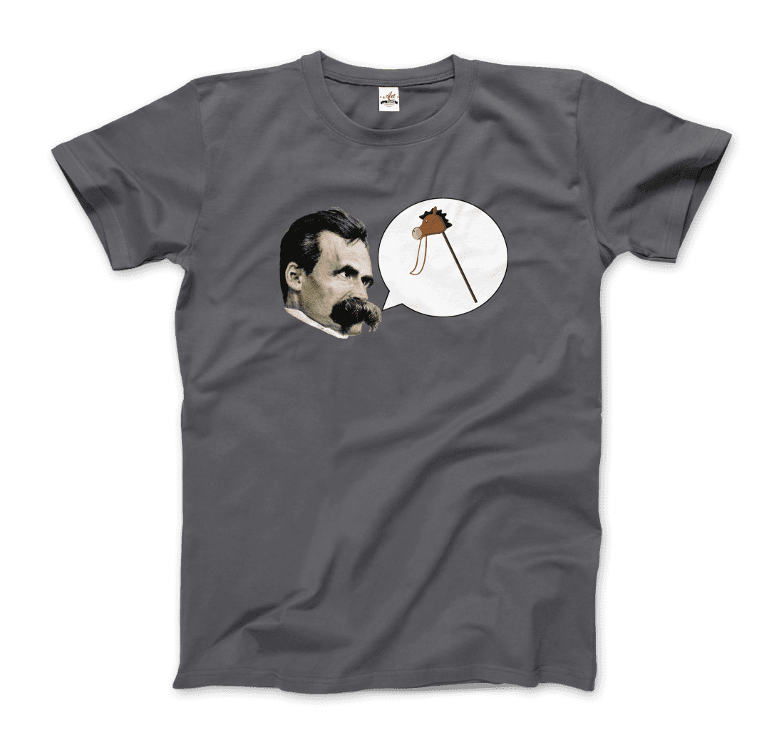 Friedrich Nietzche Turin Horse Comic Style t-shirt by Art-O-Rama Shop