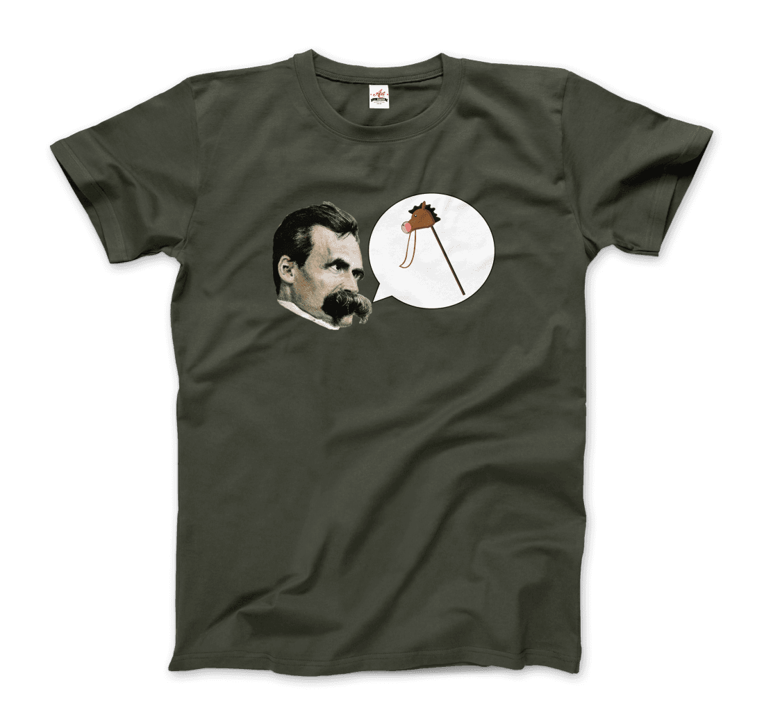 Friedrich Nietzche Turin Horse Comic Style t-shirt by Art-O-Rama Shop