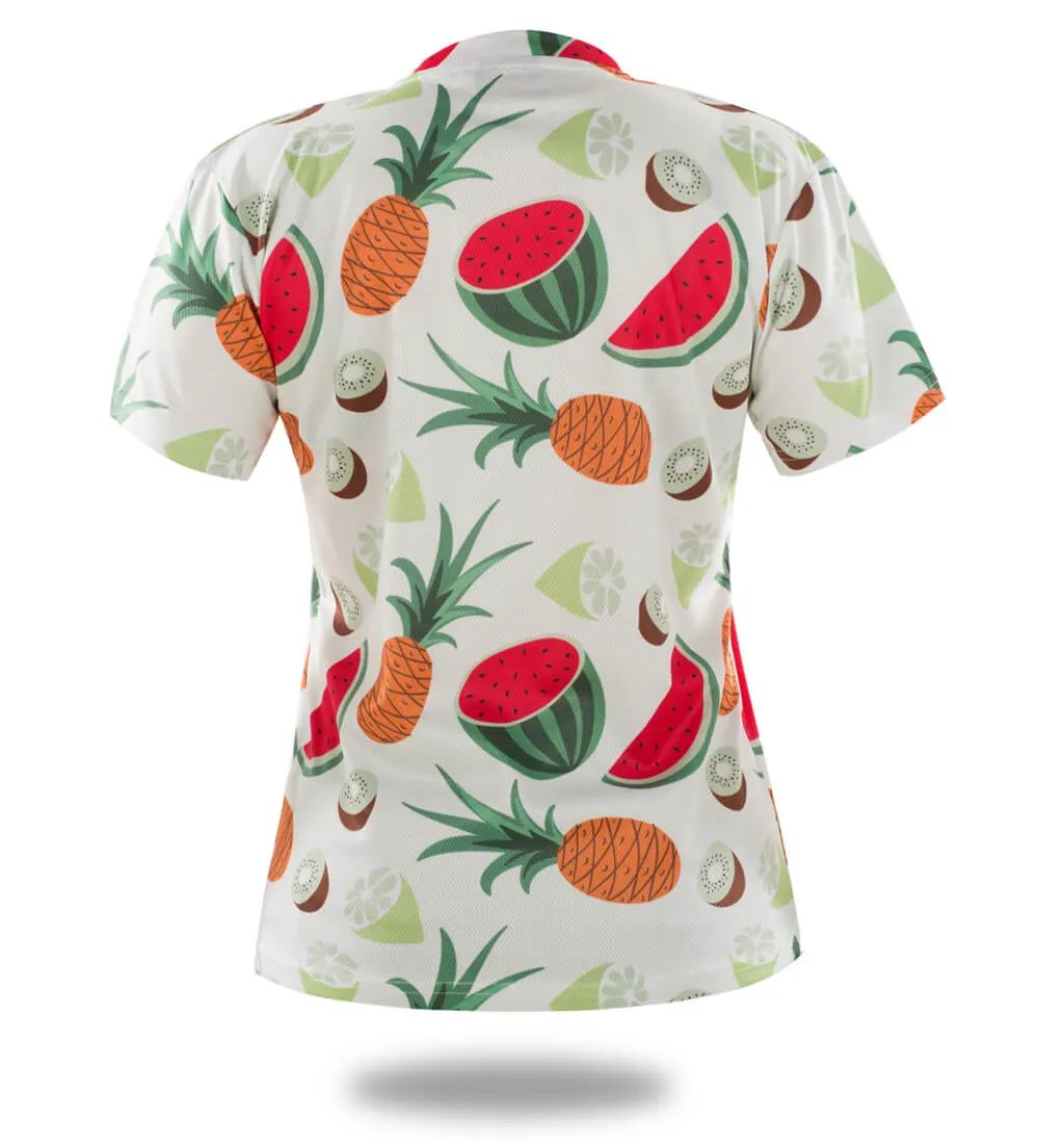 Tropical Fruit Pattern Sublimation T-Shirt by Vimost Sportswear