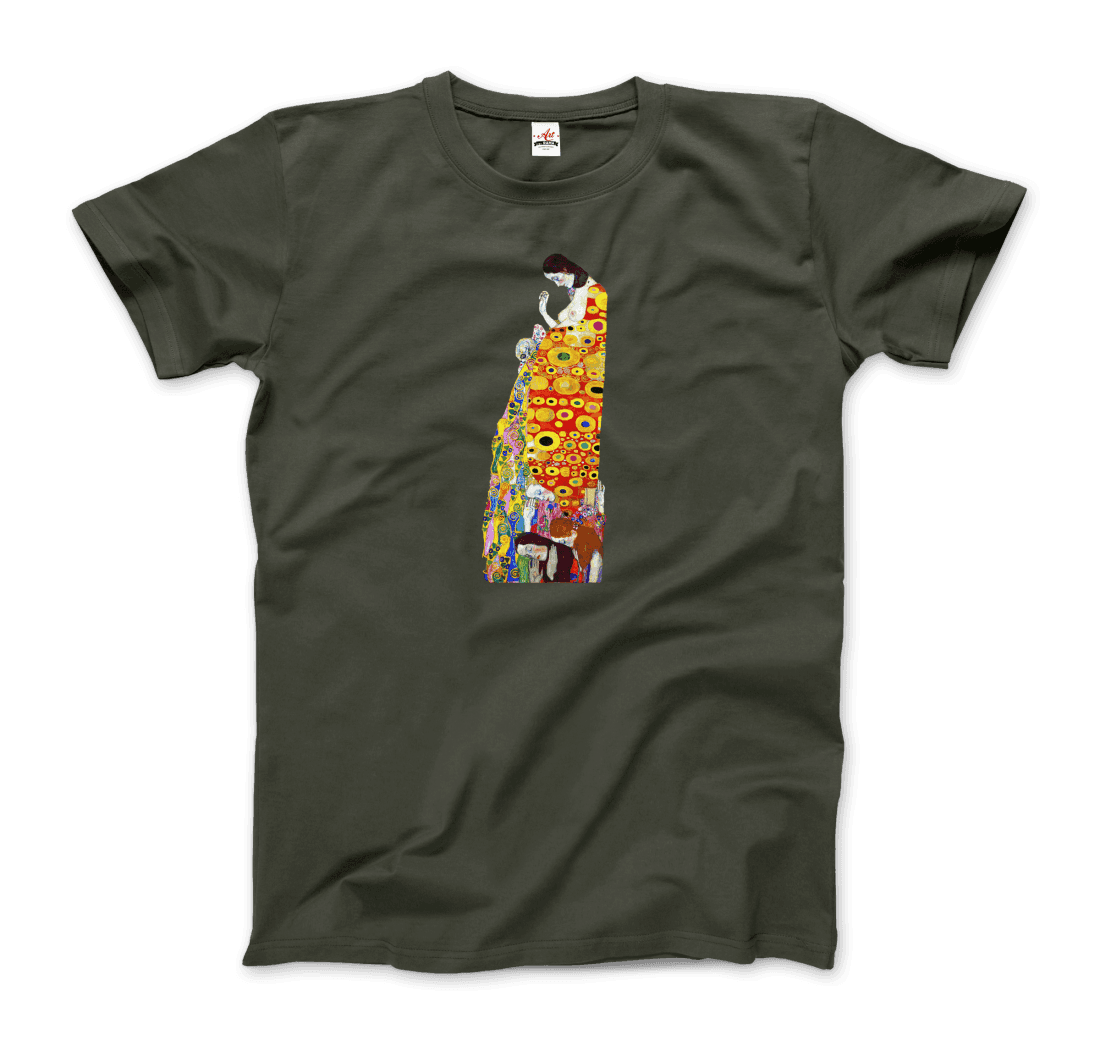 Gustav Klimt Hope II, 1908 artwork t-shirt by Art-O-Rama Shop