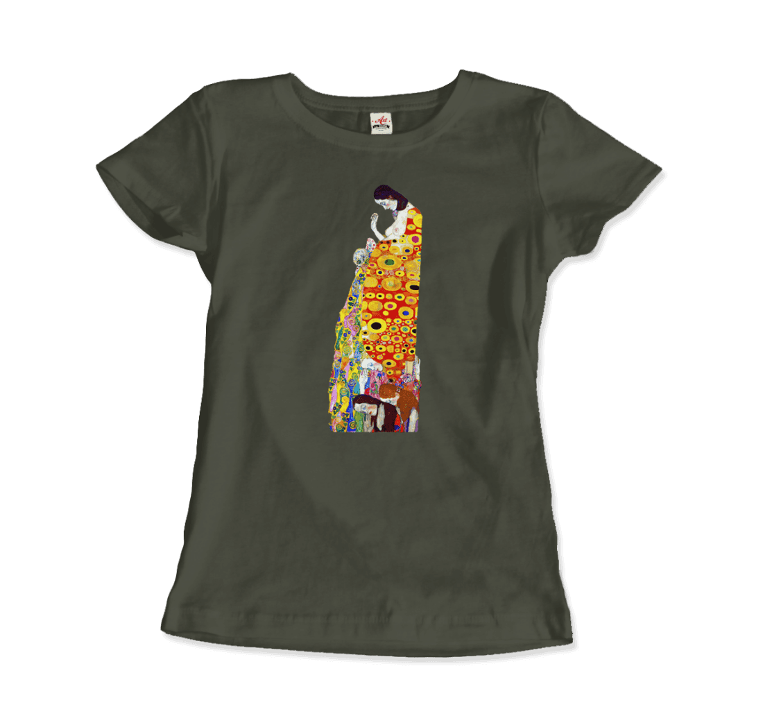 Gustav Klimt Hope II, 1908 artwork t-shirt by Art-O-Rama Shop