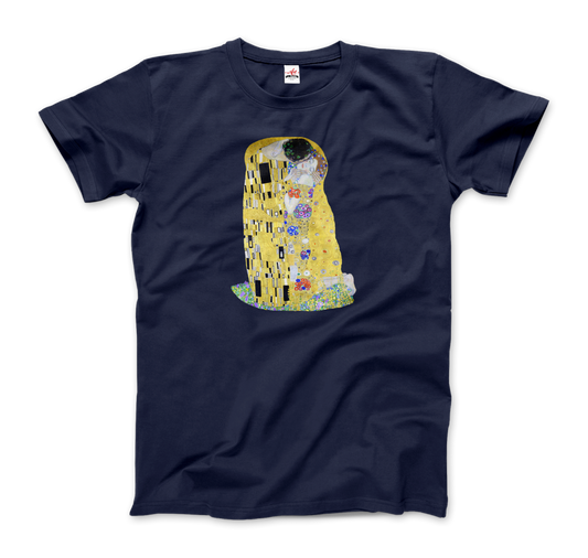 Gustav Klimt the Kiss (or the Lovers), 1908 artwork t-shirt by Art-O-Rama Shop