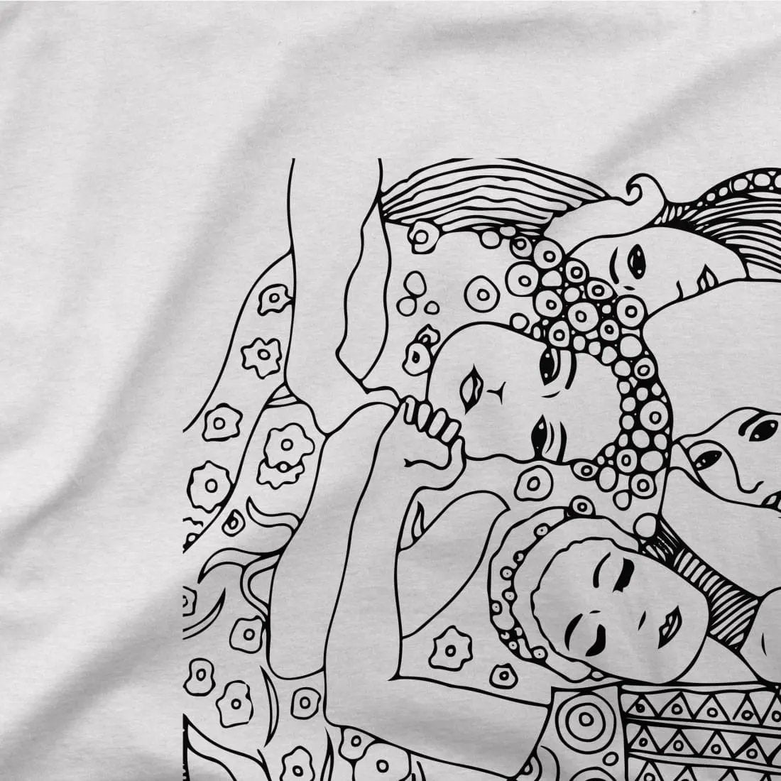 Gustav Klimt the Virgin (Maiden) 1913 Sketch t-shirt by Art-O-Rama Shop