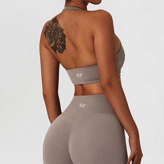 Halter Ruched Bra by Rockstar Peach