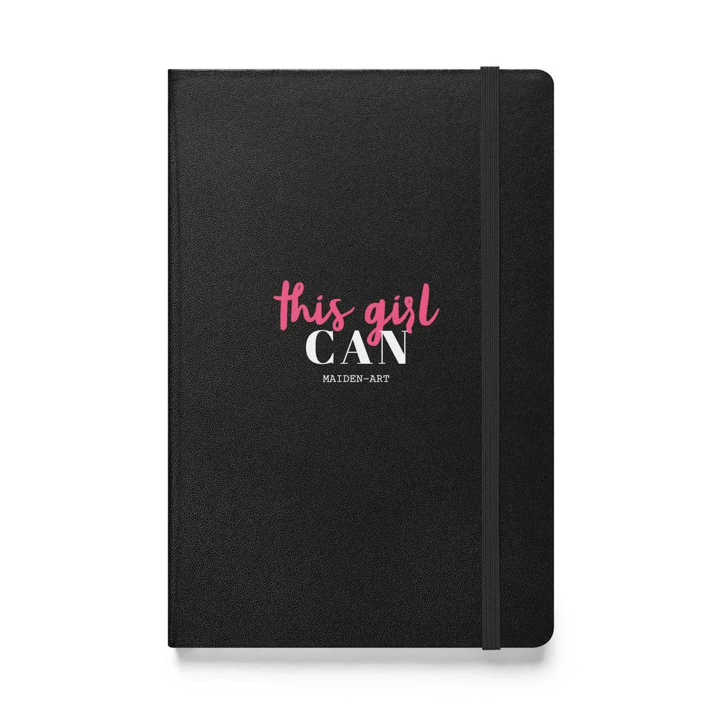 This Girl Can Hardcover bound notebook - JournalBook - stationary by Maiden-Art