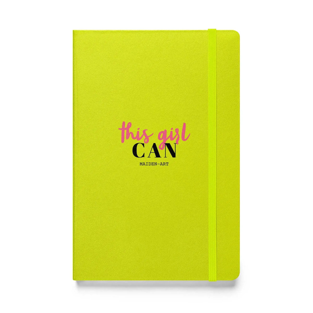 This Girl Can Hardcover bound notebook - JournalBook - stationery by Maiden-Art