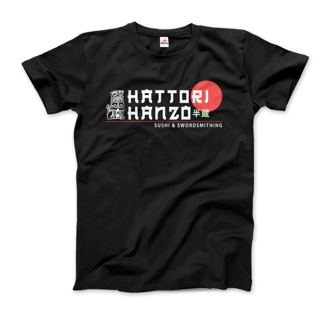 Hattori Hanzo, Sushi and Swordsmithing from Kill Bill t-shirt by Art-O-Rama Shop