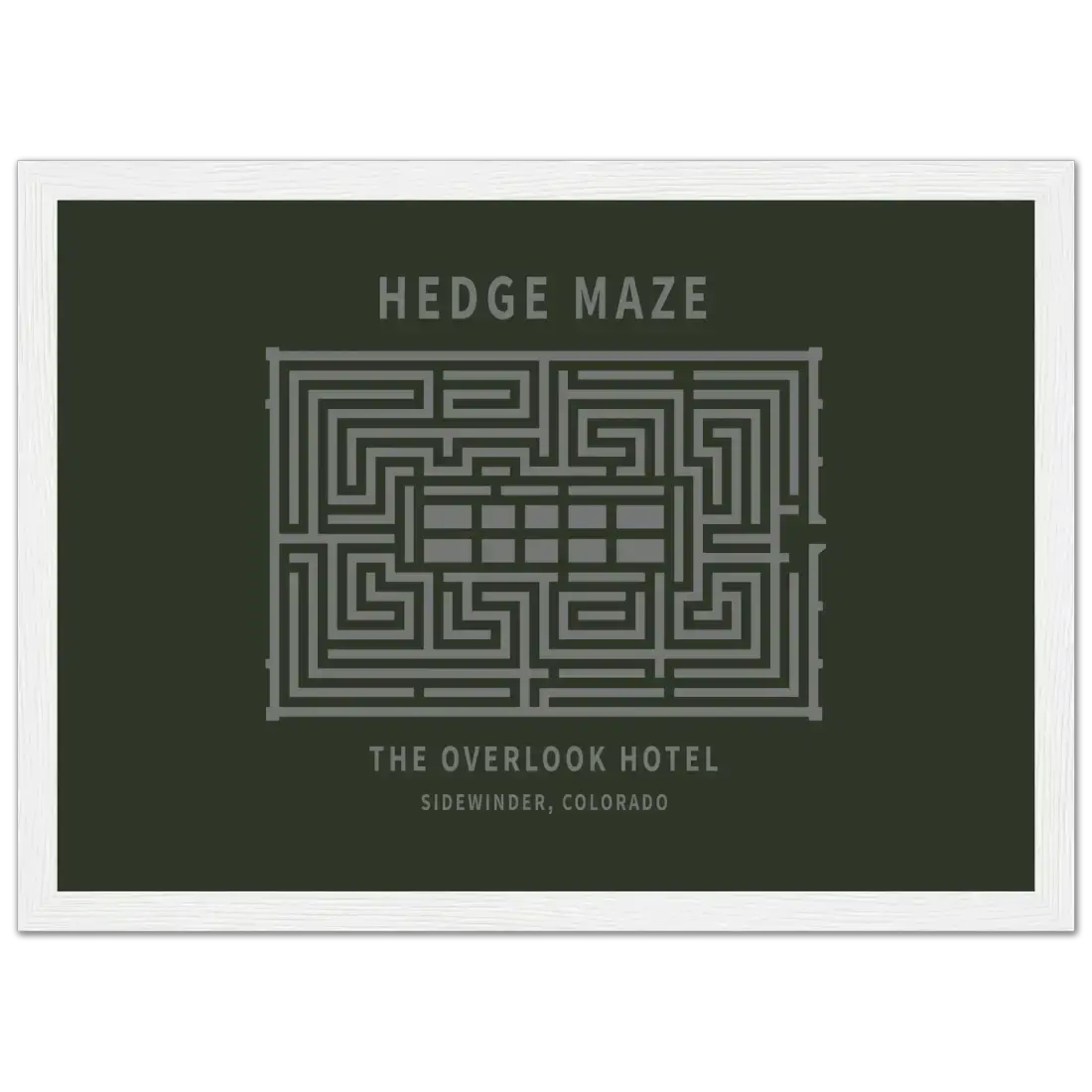 Hedge Maze, the Overlook Hotel the Shining movie poster by Art-O-Rama Shop