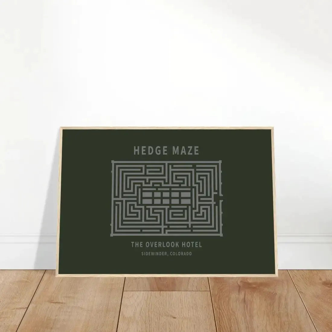 Hedge Maze, the Overlook Hotel the Shining movie poster by Art-O-Rama Shop