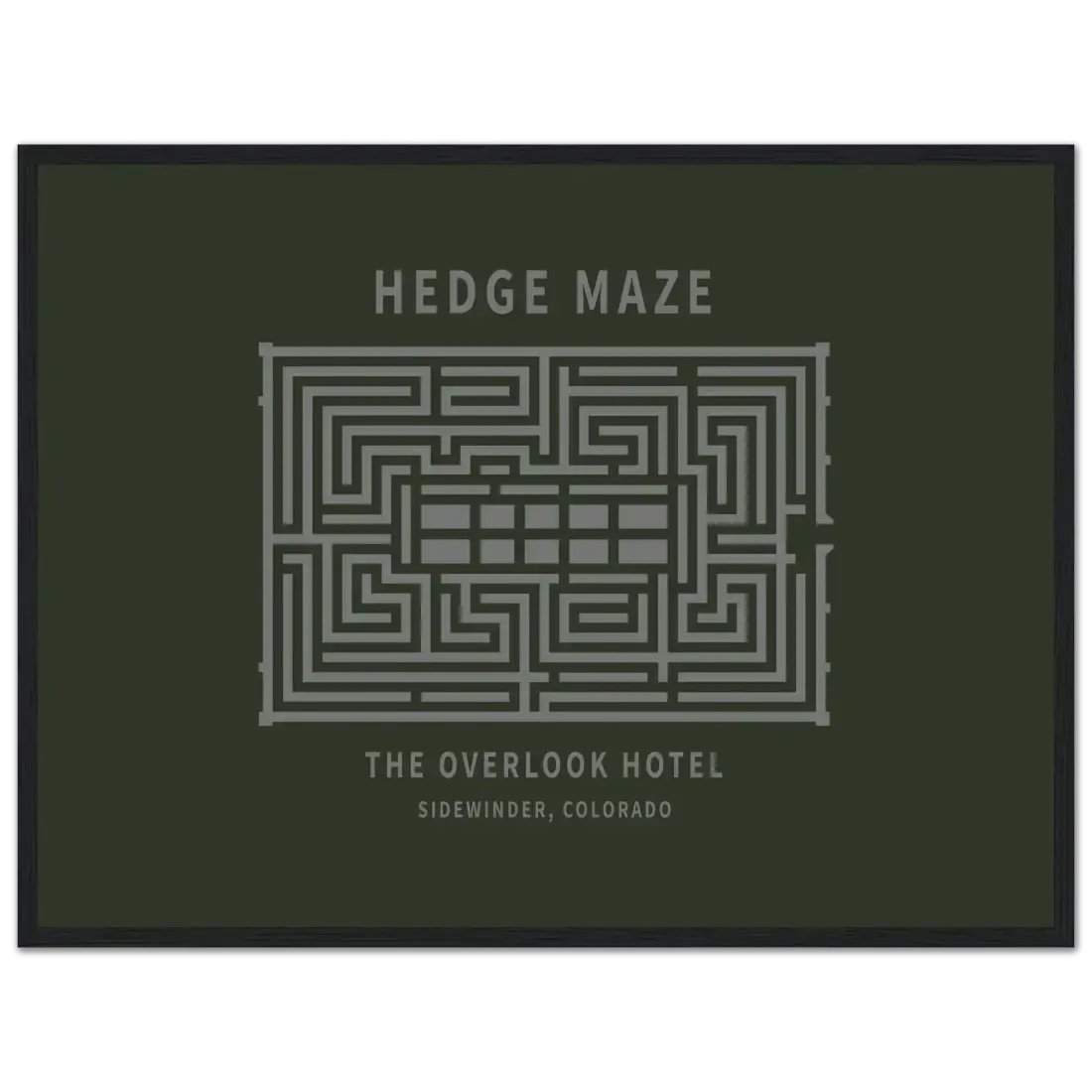 Hedge Maze, the Overlook Hotel the Shining movie poster by Art-O-Rama Shop