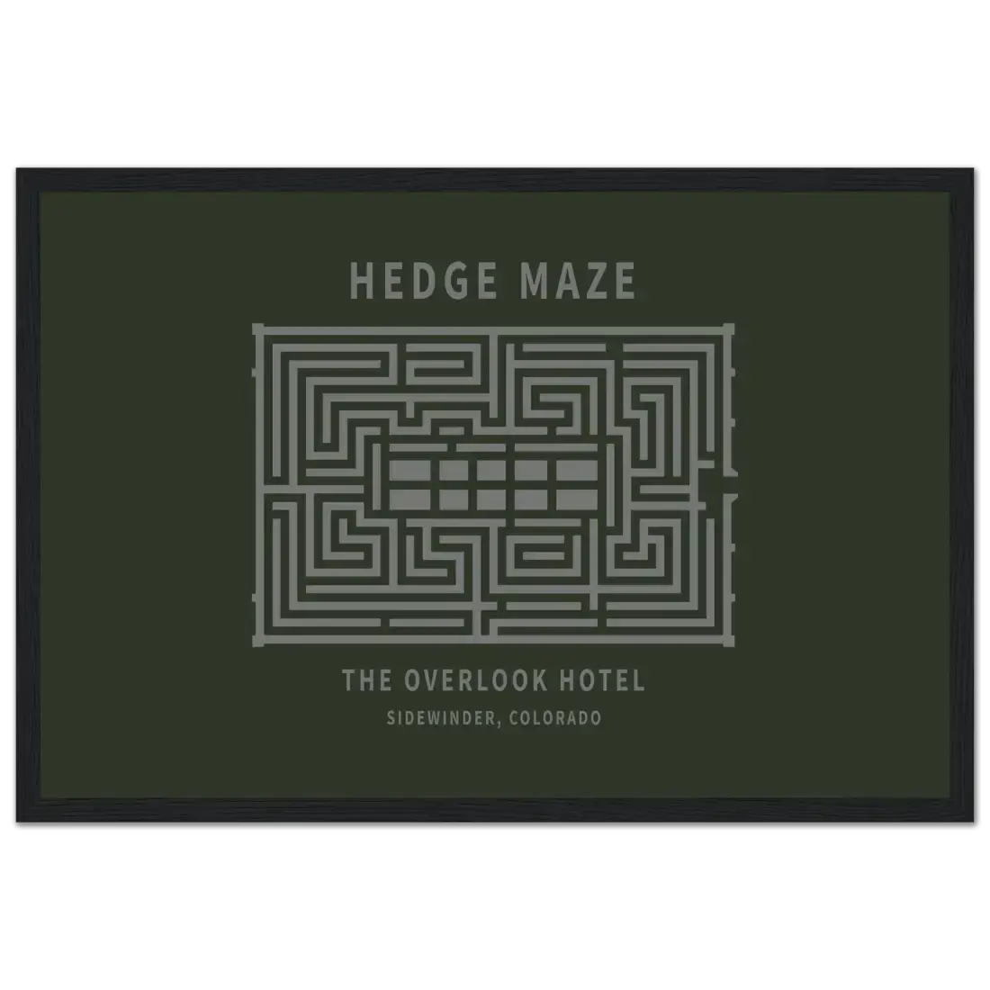 Hedge Maze, the Overlook Hotel the Shining movie poster by Art-O-Rama Shop