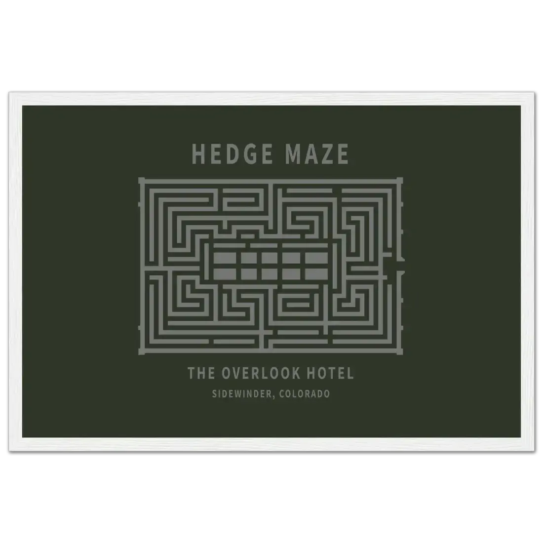Hedge Maze, the Overlook Hotel the Shining movie poster by Art-O-Rama Shop