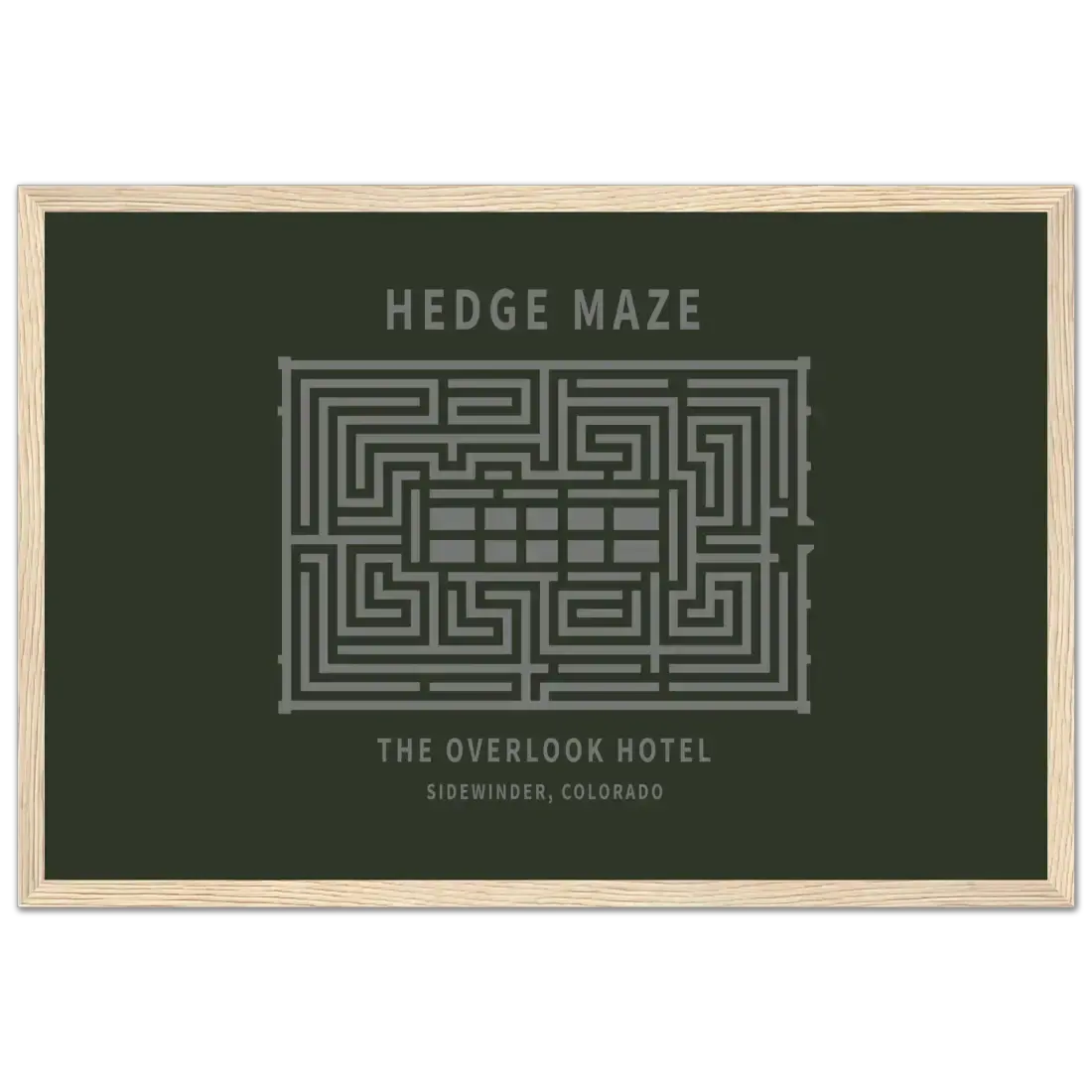 Hedge Maze, the Overlook Hotel the Shining movie poster by Art-O-Rama Shop