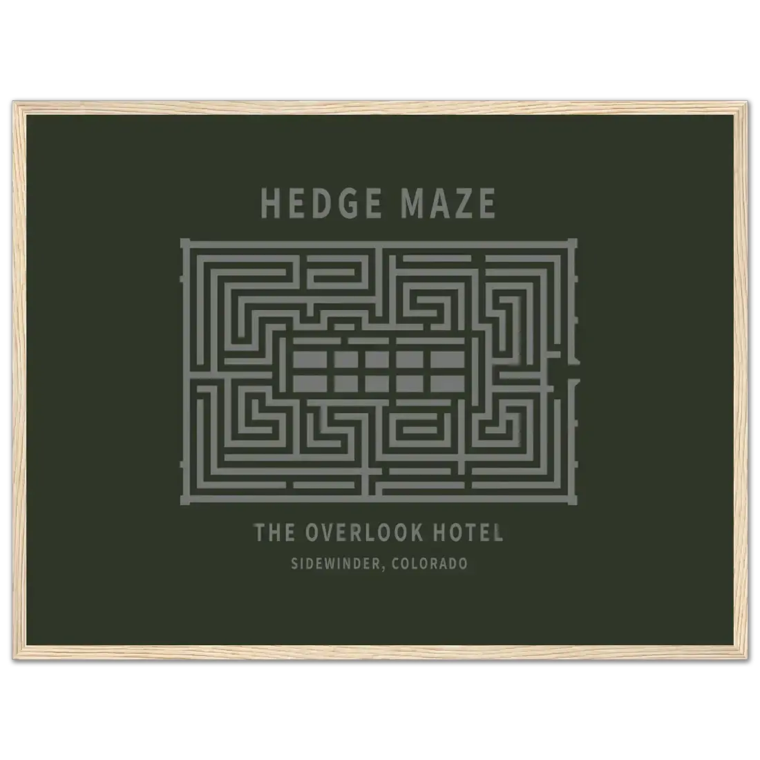 Hedge Maze, the Overlook Hotel the Shining movie poster by Art-O-Rama Shop