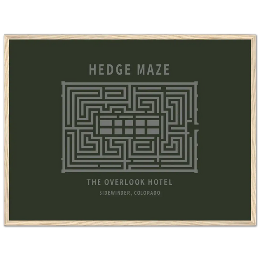 Hedge Maze, the Overlook Hotel the Shining movie poster by Art-O-Rama Shop
