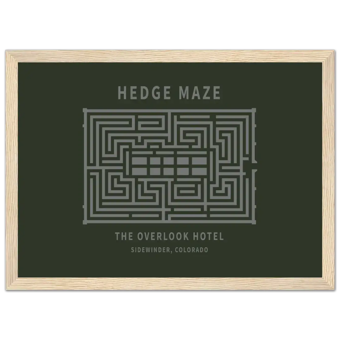 Hedge Maze, the Overlook Hotel the Shining movie poster by Art-O-Rama Shop