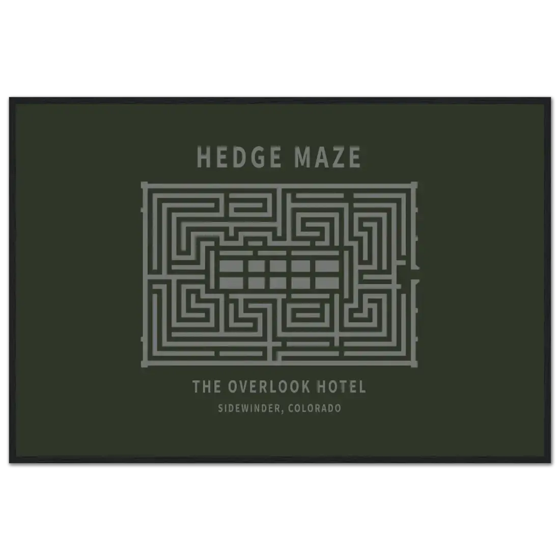 Hedge Maze, the Overlook Hotel the Shining movie poster by Art-O-Rama Shop
