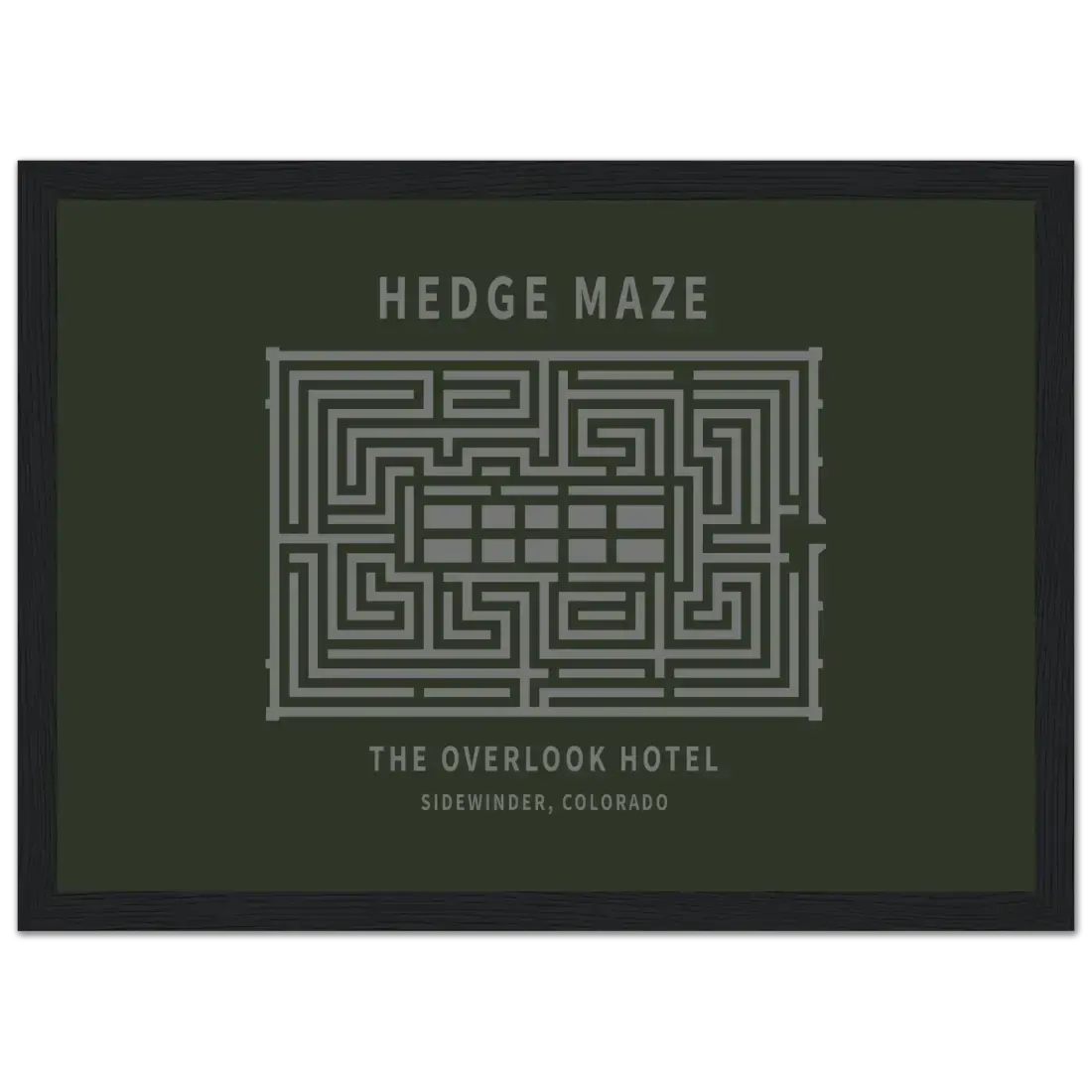 Hedge Maze, the Overlook Hotel the Shining movie poster by Art-O-Rama Shop