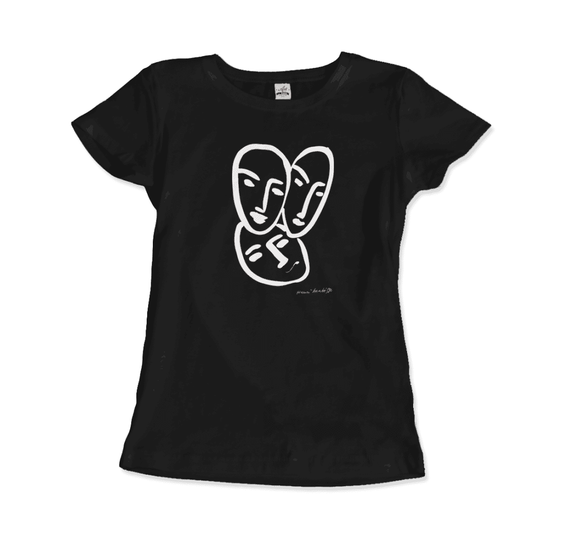 Henri Matisse Apollinaire Three Heads to Friendship 1952 art t-shirt by Art-O-Rama Shop