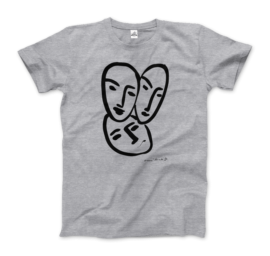 Henri Matisse Apollinaire Three Heads to Friendship 1952 art t-shirt by Art-O-Rama Shop