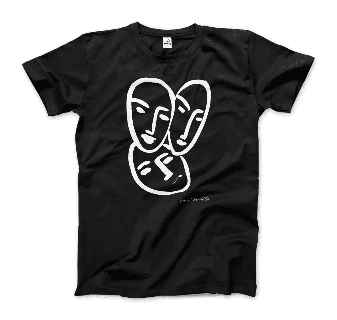 Henri Matisse Apollinaire Three Heads to Friendship 1952 art t-shirt by Art-O-Rama Shop