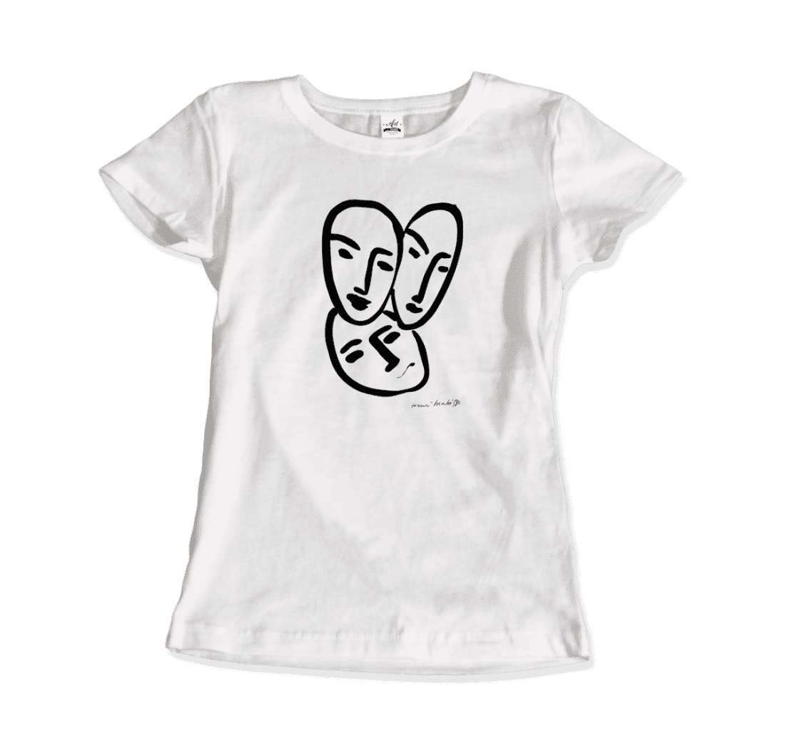 Henri Matisse Apollinaire Three Heads to Friendship 1952 art t-shirt by Art-O-Rama Shop