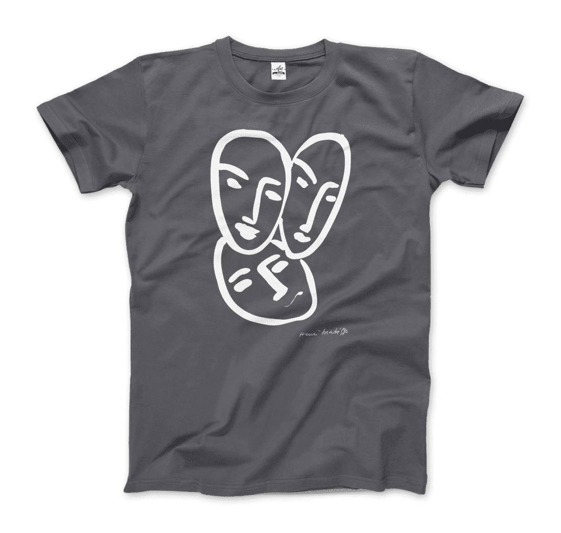 Henri Matisse Apollinaire Three Heads to Friendship 1952 art t-shirt by Art-O-Rama Shop